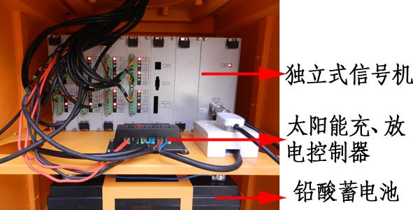 太阳能信号灯内部示意图